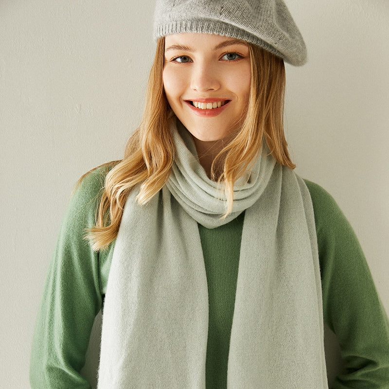 Stunning Cashmere Beret And Scarf Set