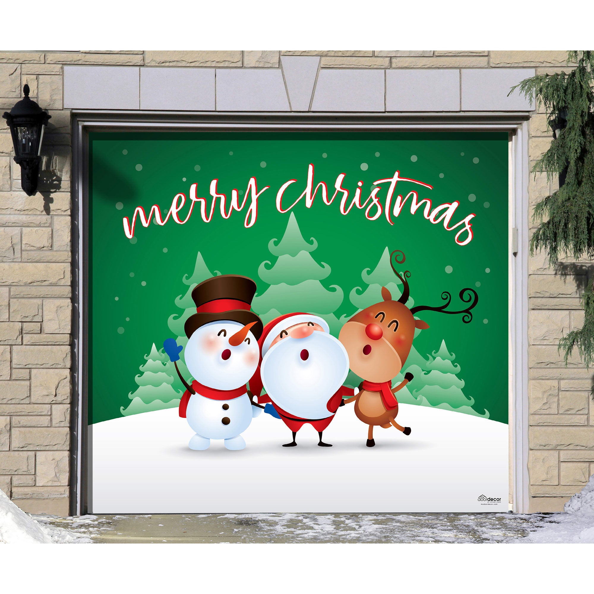 Merry Christmas Garage Door Banner Fathead Official Site