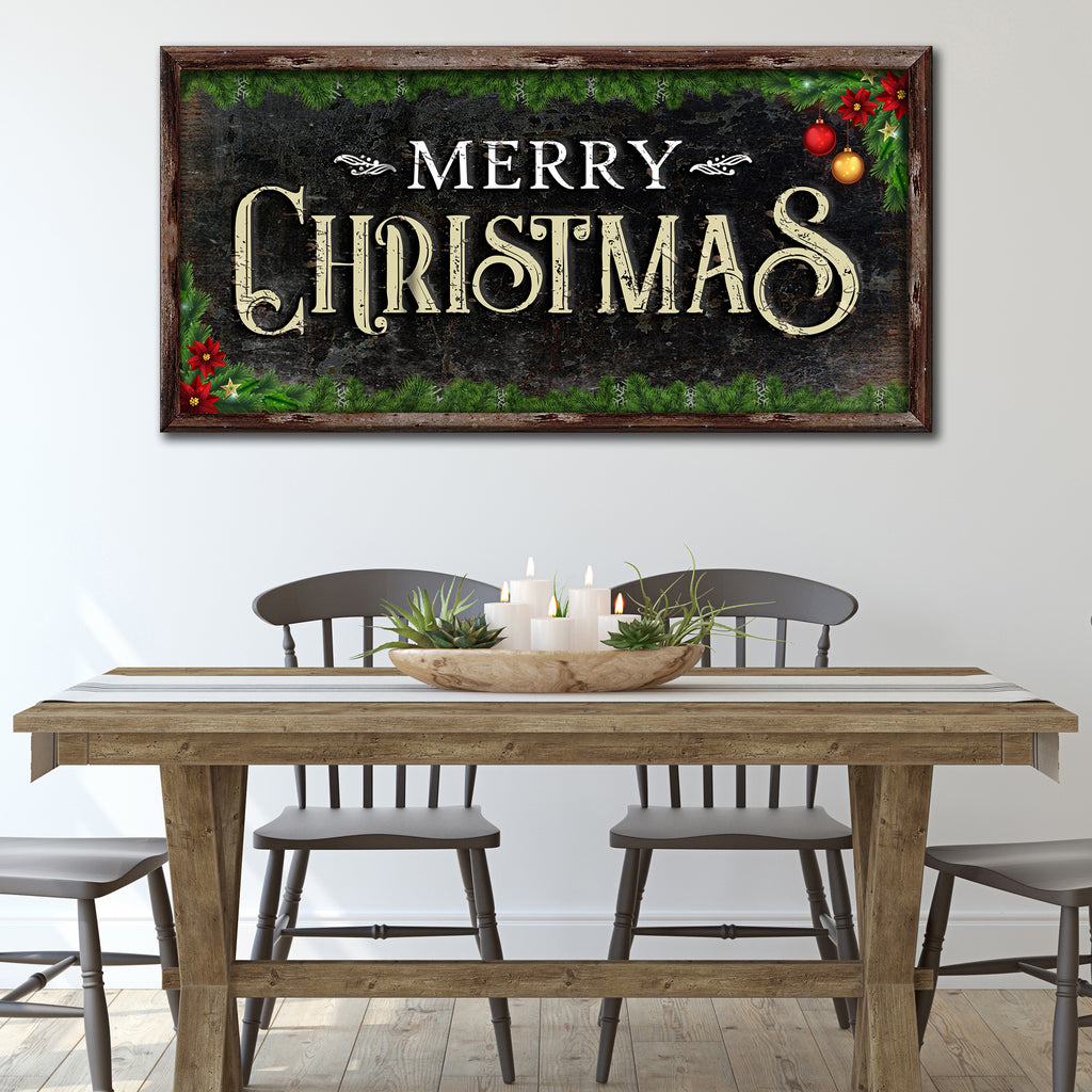 Merry Christmas Canvas Wall Art Tailored Canvases