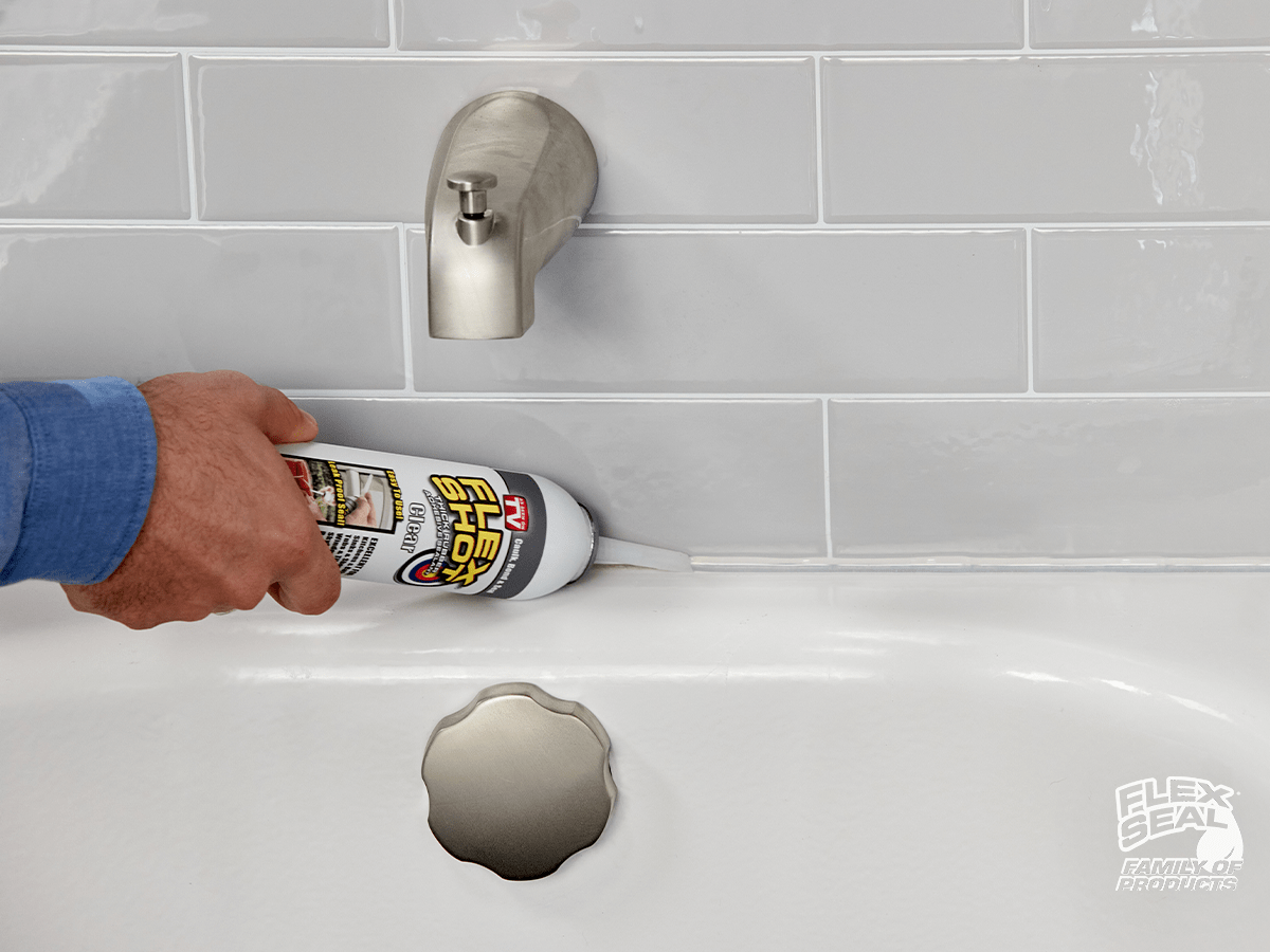 How To Caulk A Bathroom Shower Bathtub Toilet Caulking Flexsealproducts Com