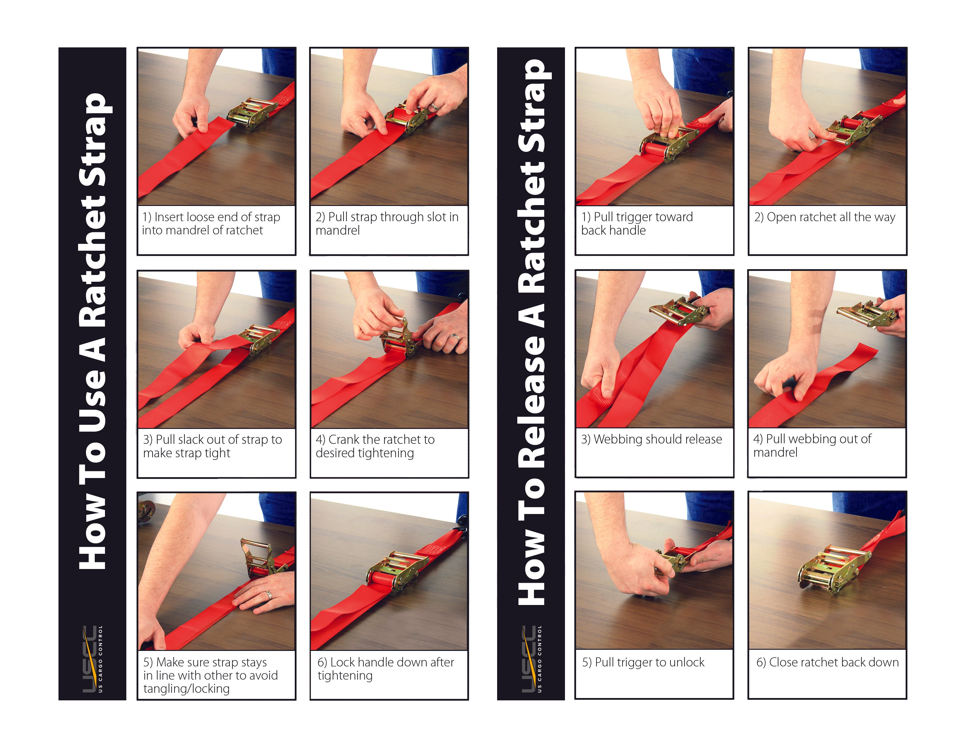 How To Use A Ratchet Strap Us Cargo Control
