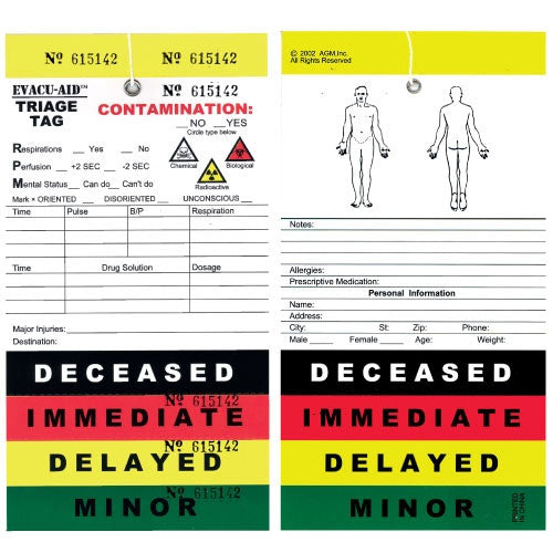 Triage Tags Pack Of 50