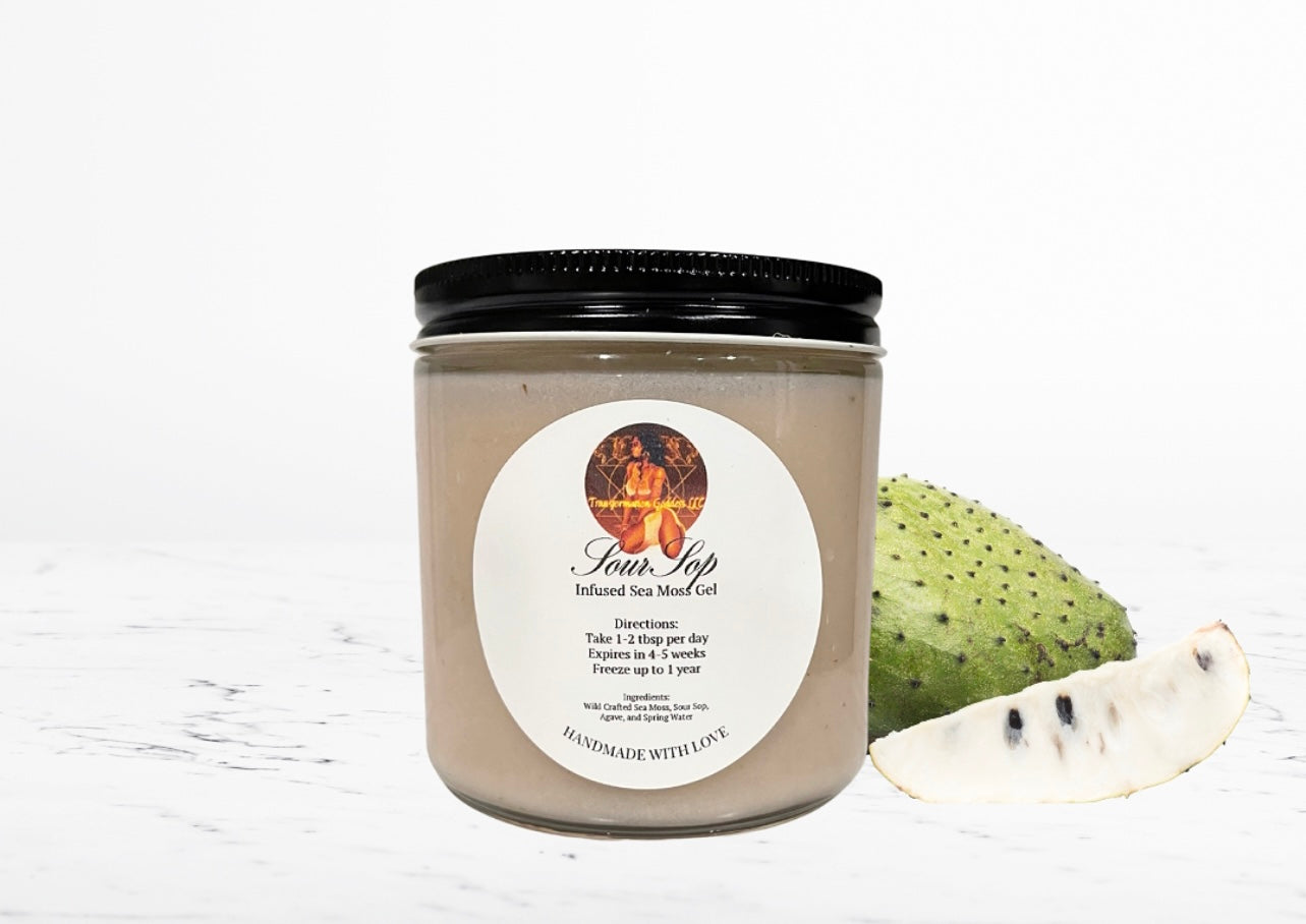 Sour Sop Infused Sea Moss Gel Transformation Goddess Llc