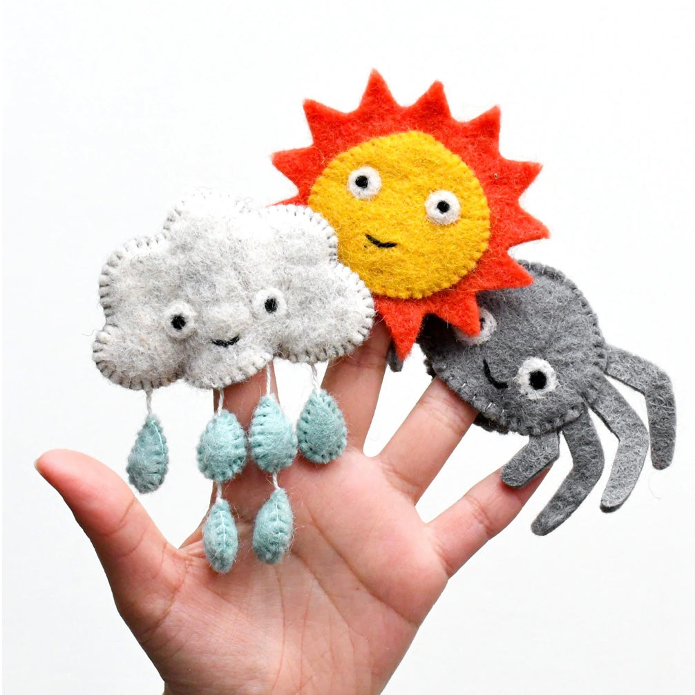 Itsy Bitsy Spider Incy Wincy Spider Finger Puppet Set My Hardie