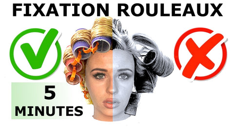 Rouleaux A Cheveux Fixes Avec Pinces Coiffure Clips Fixant Bigoudis Hair Roller Clips