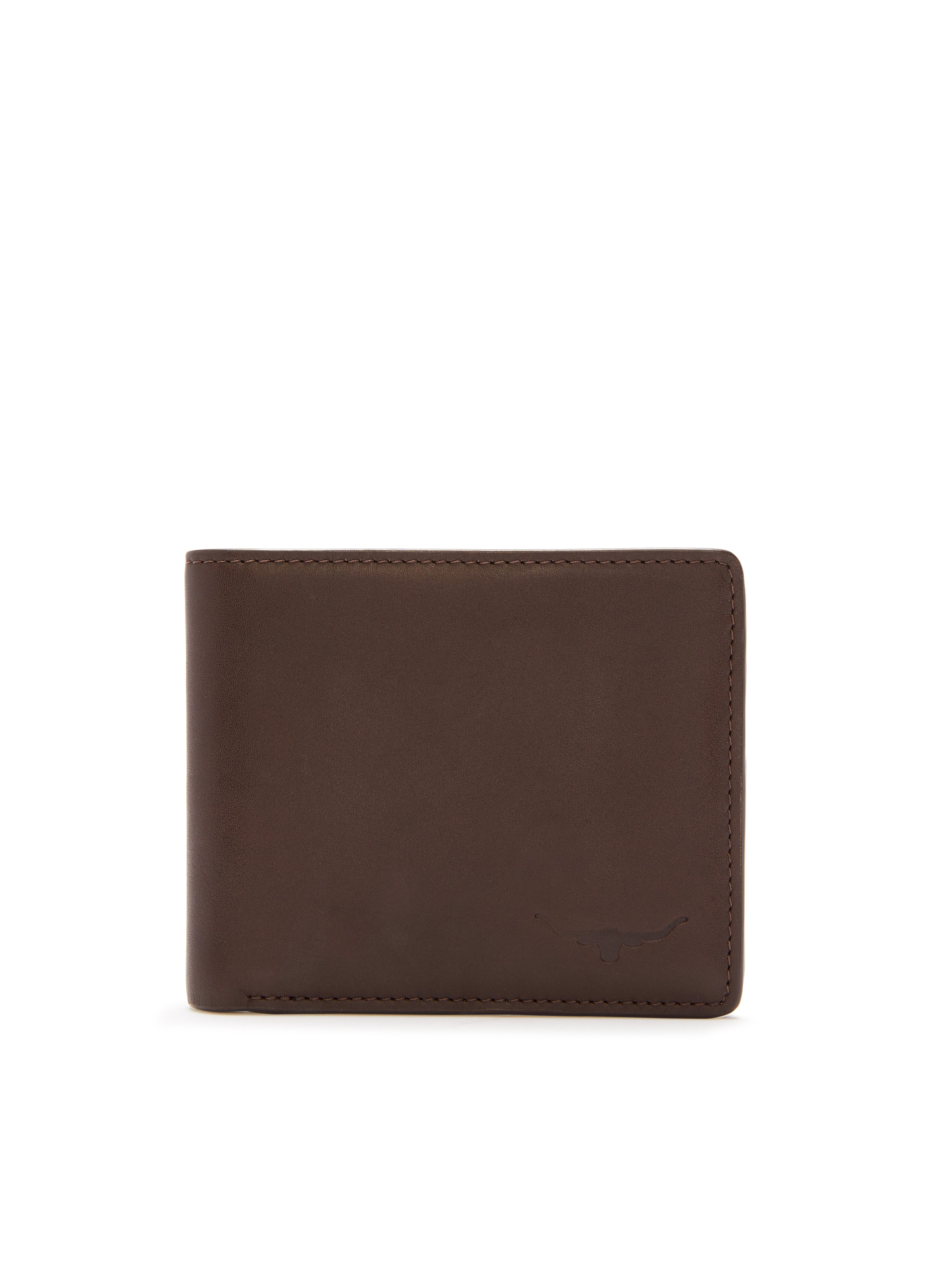 Landmark R M Williams City Bi Fold Wallet In Chestnut
