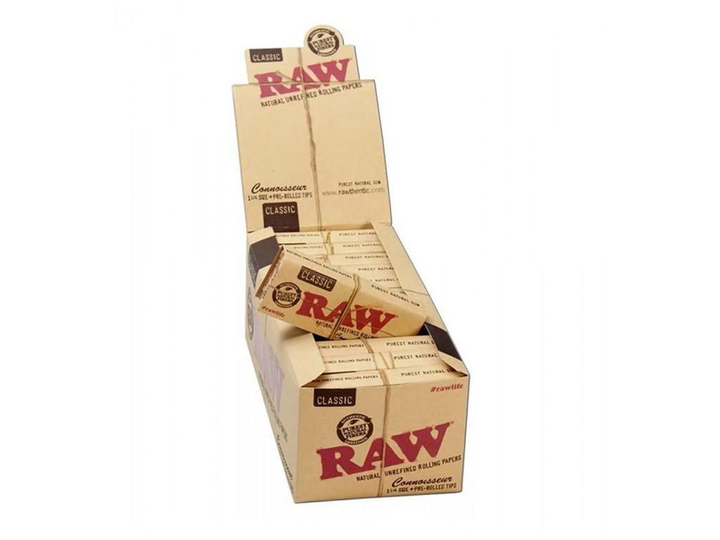 Raw Classic Connoisseur 1 Rolling Papers With Pre Rolled Tips Vir Wholesale