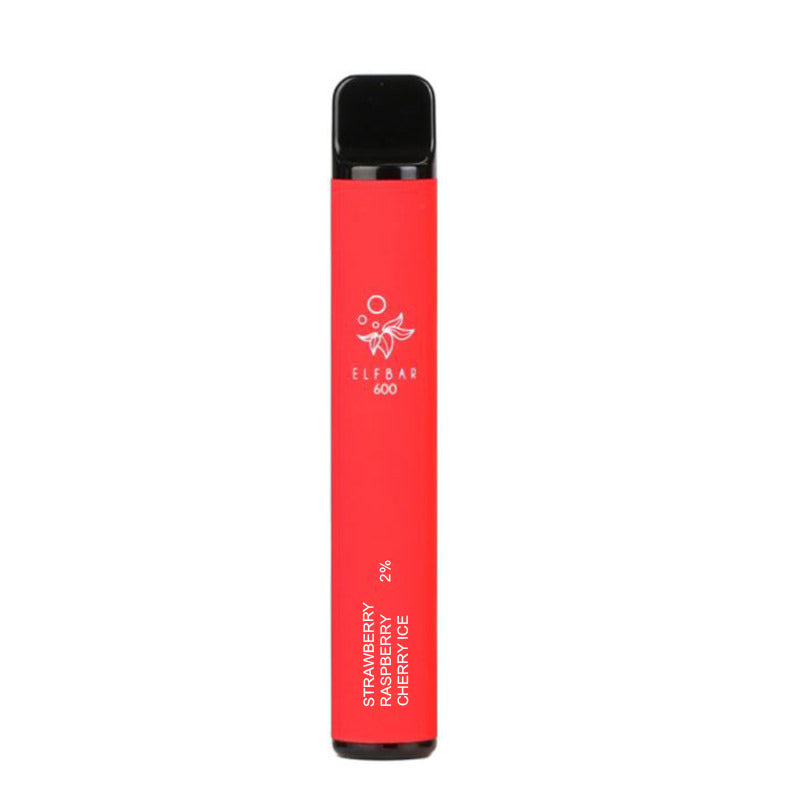 Strawberry Raspberry Cherry Ice By Elf Bar 600 Puff Disposable Pods