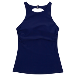 Women’s High Neck Fitted Tankini Top | “Navy”