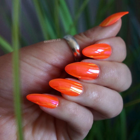 30 Refreshing Orange Nail Art 2022 Move Manicure Singapore