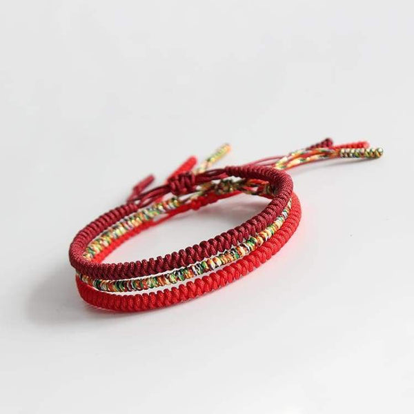 Braccialetti Della Fortuna Intrecciati A Mano Tibetani Tempio Zen