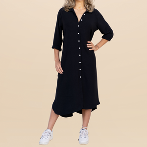 Vestido Camisero Negro Artemera