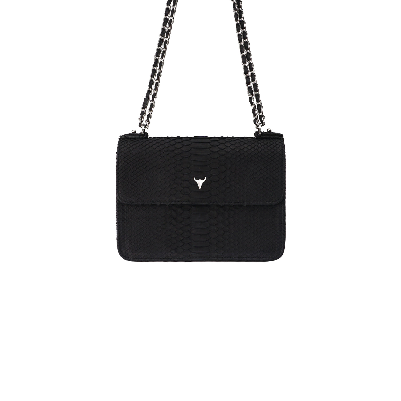 Olivia Bag Black Python The Little Cartel