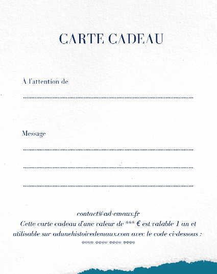 Carte Cadeau A Partir De A D Une Histoire D Emaux