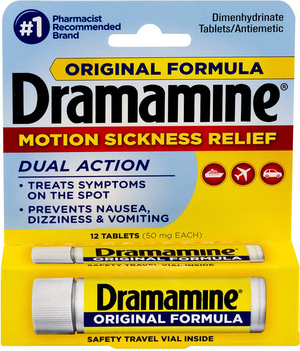 Dramamine Uk Original Formula Motion Sickness Tablets Kingdom States