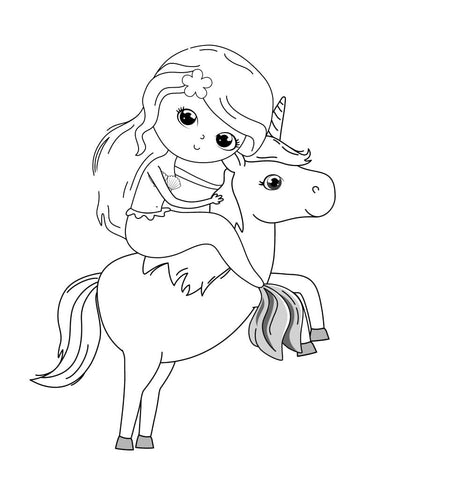 Top 15 Coloriages Princesse Licorne Dessin Licorne