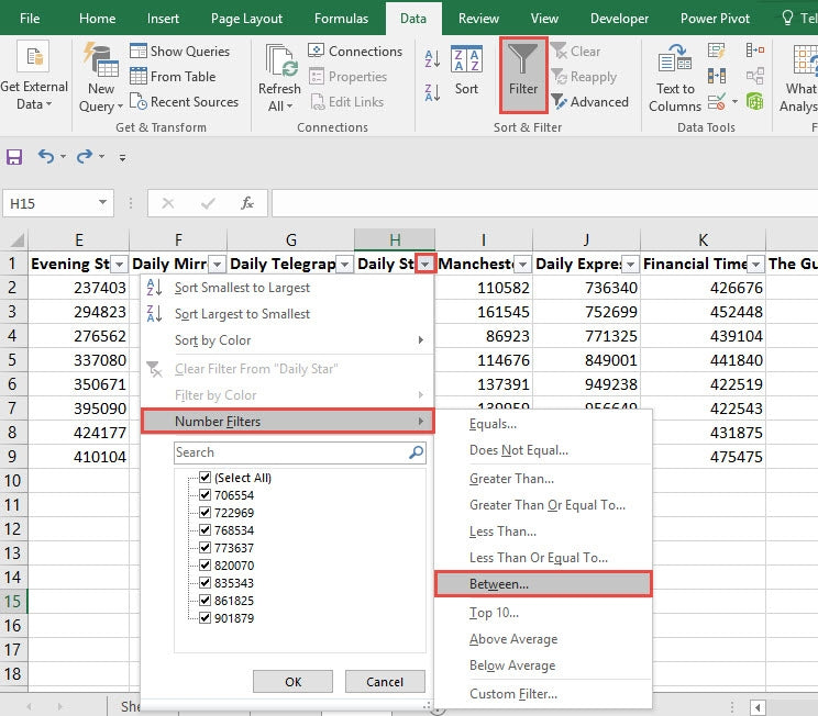 How To Excel Use Filters To Get The Data You Want Excel With Business