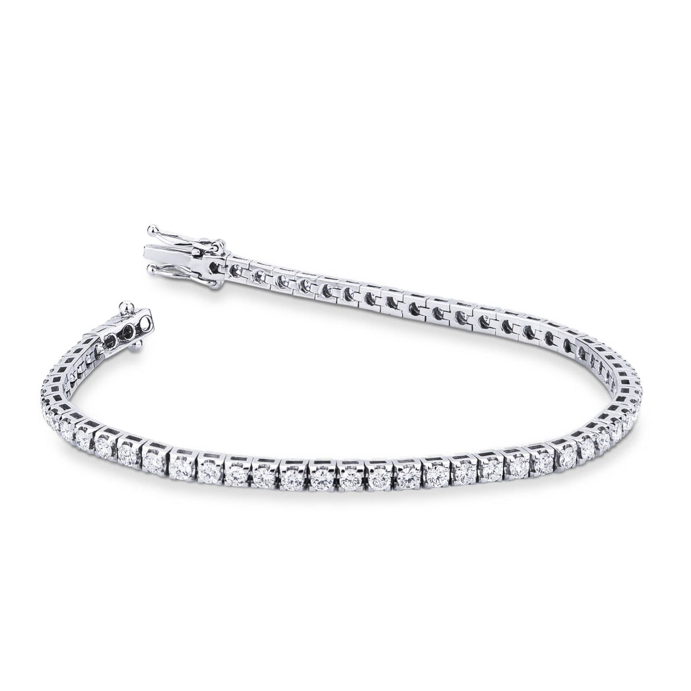 Bracciale Tennis Con Diamanti 2 90ct Bb987 Infinity Of London