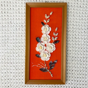 Framed 70s Seashell Art Old Soul Goods