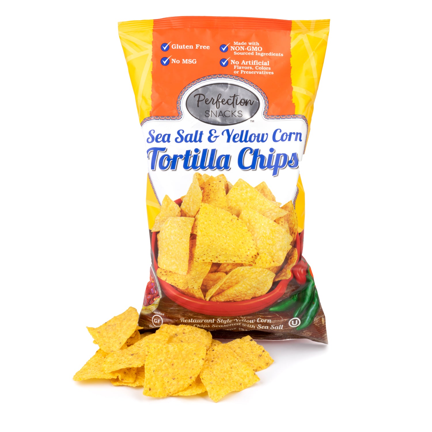 Perfection Snacks Restaurant Style Tortilla Chips Yellow Corn Sea Sa Perfectionsnacks