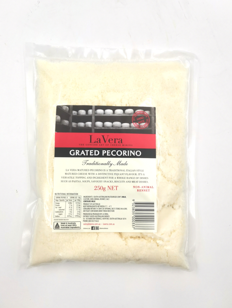 La Vera Grated Pecorino 250g Adelaide Fresh Fruiterers Morphett Vale