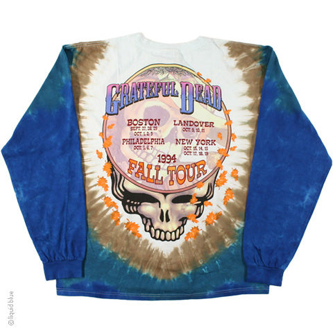 Grateful Dead Banjo Long Sleeve Tie Dye T Shirt Sunshine Daydream