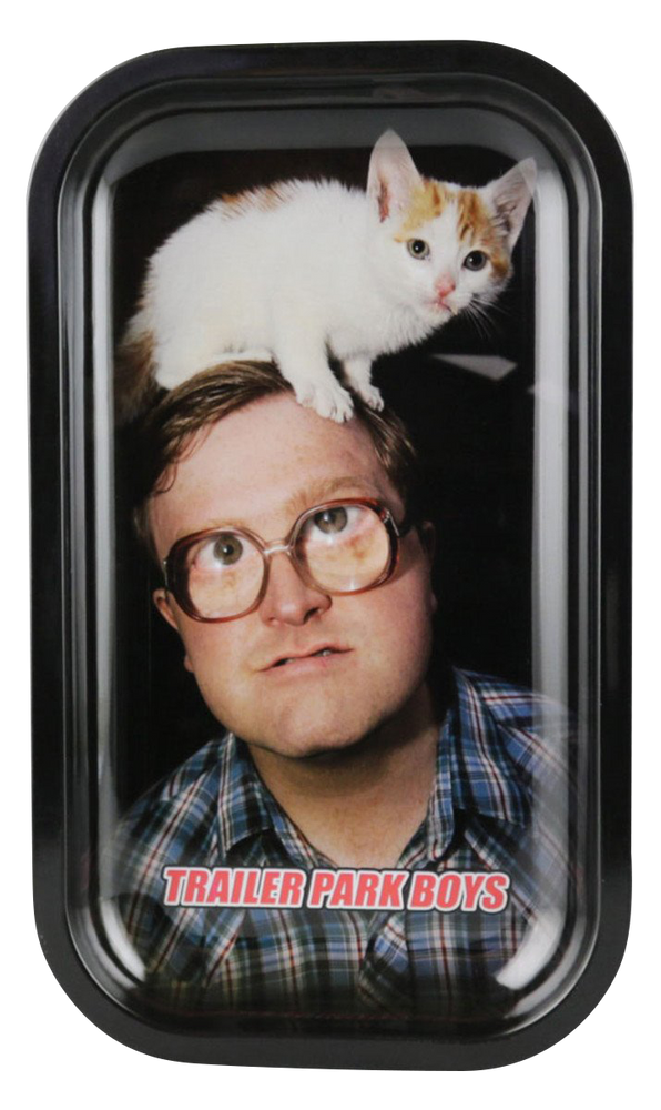 Raw Trailer Park Boys Rolling Tray Bubbles Kitty
