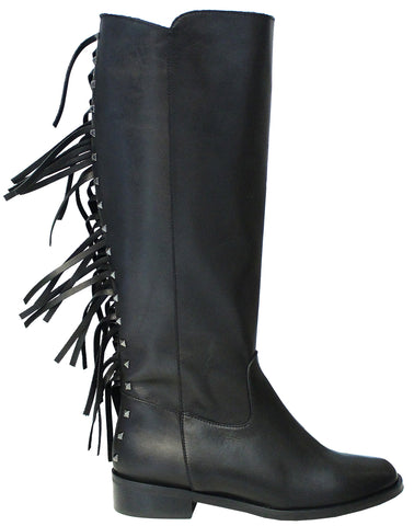 Stivale Donna Pelle Marrone Acs Calzature Italiane