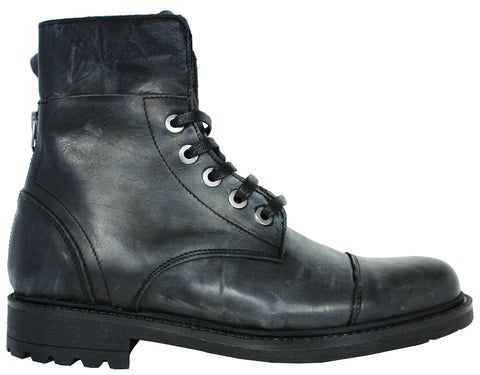 Acs Anfibio Uomo Pelle Nero Acs Calzature Italiane