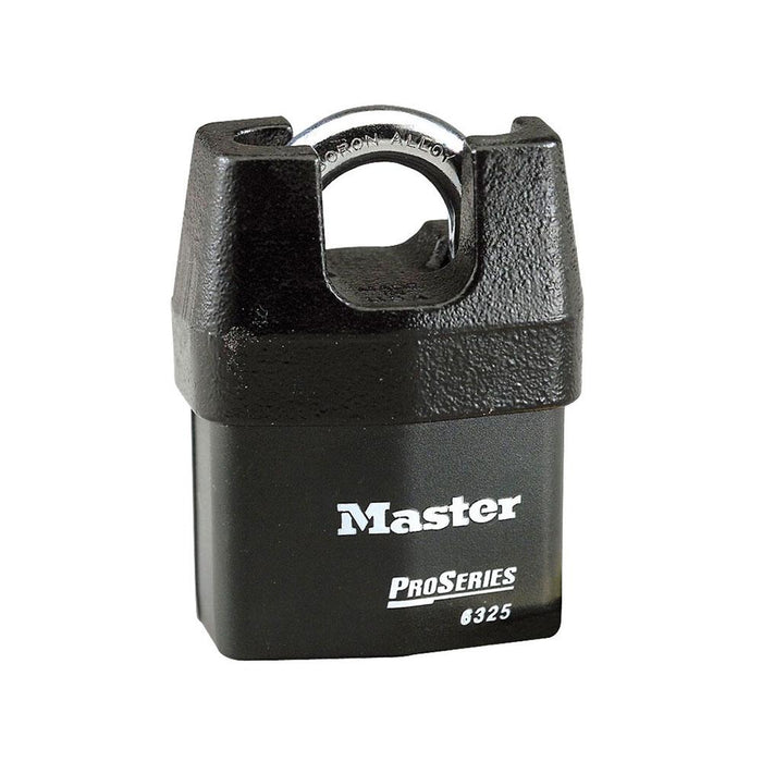 Master Lock 6325 Proseries Shrouded Laminated Steel Rekeyable Padlock Americanlocks Com