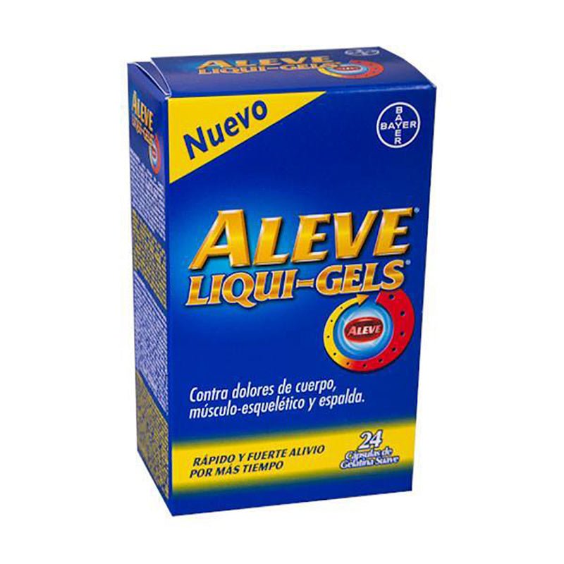 Aleve Liquid Gel 200mg De 24 Farmacias Arrocha