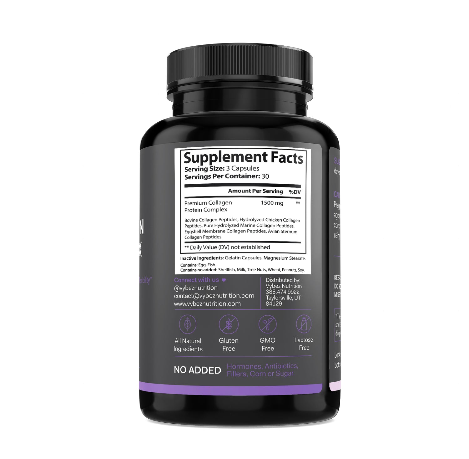 Premium Collagen Complex Supplements Vybez Nutrition