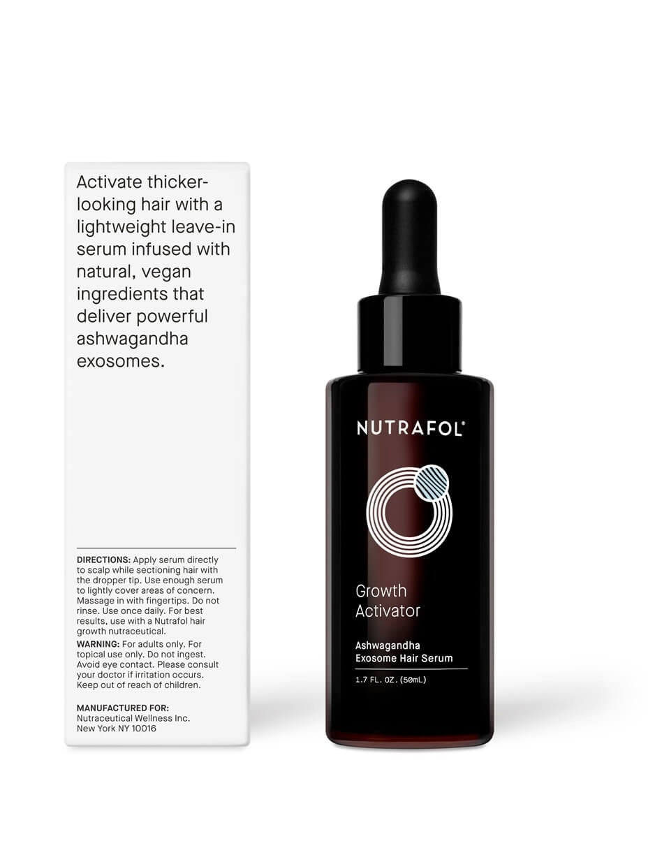 New Nutrafol Growth Activator Ashwagandha Exosome Hair Serum Kalia Dermatology And Laser
