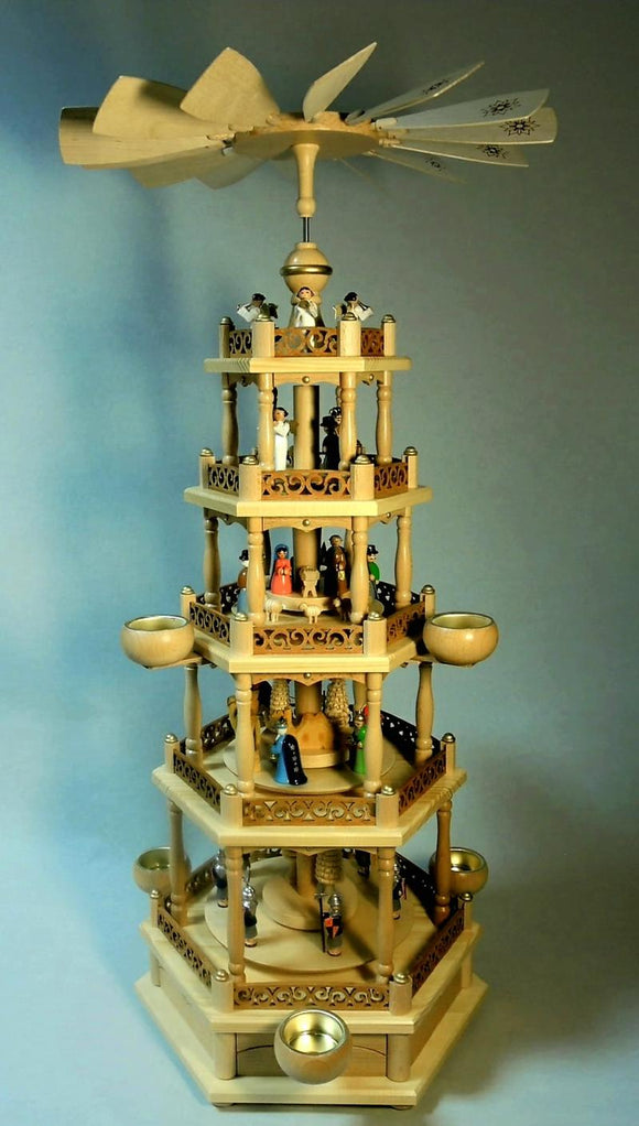 German Hand Made Wood Christmas Pyramids Schmidt Christmas Market