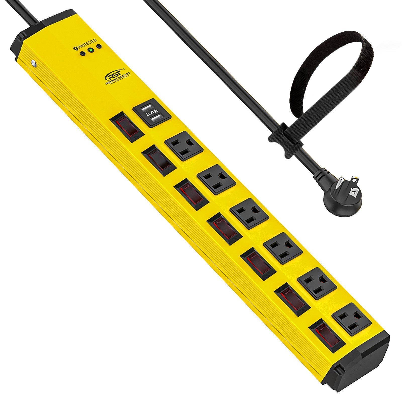 Crst Heavy Duty Power Strips Rocket Socket Technology