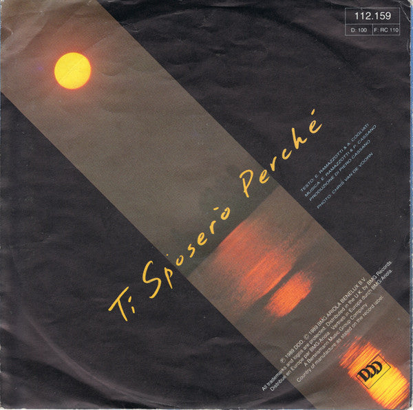 Eros Ramazzotti Ti Sposero Perche Vinyl 7 45 Rpm Single Vinylsingles Nl