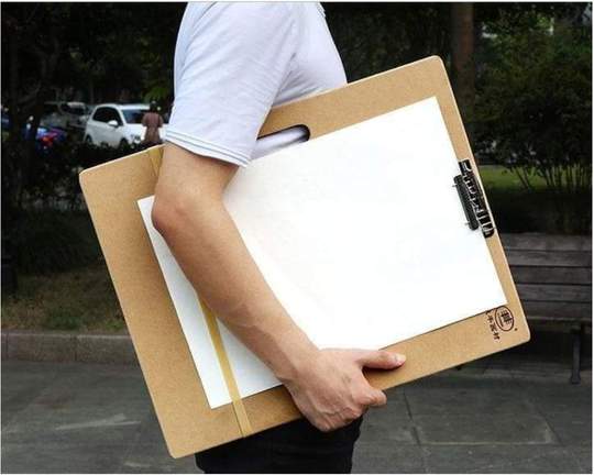 Drawing board for paint by numbers