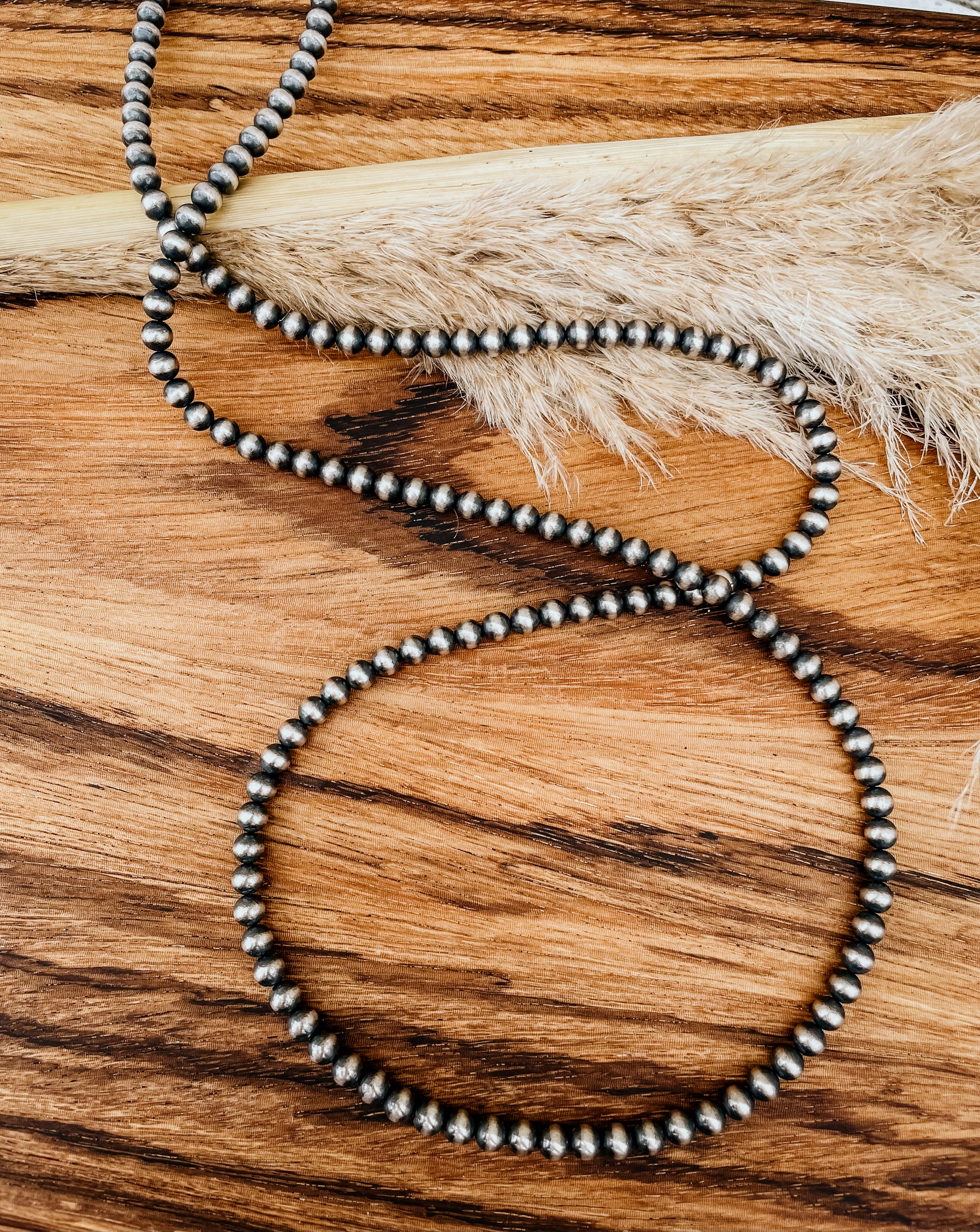 6mm Navajo Pearl Necklace Punchy S