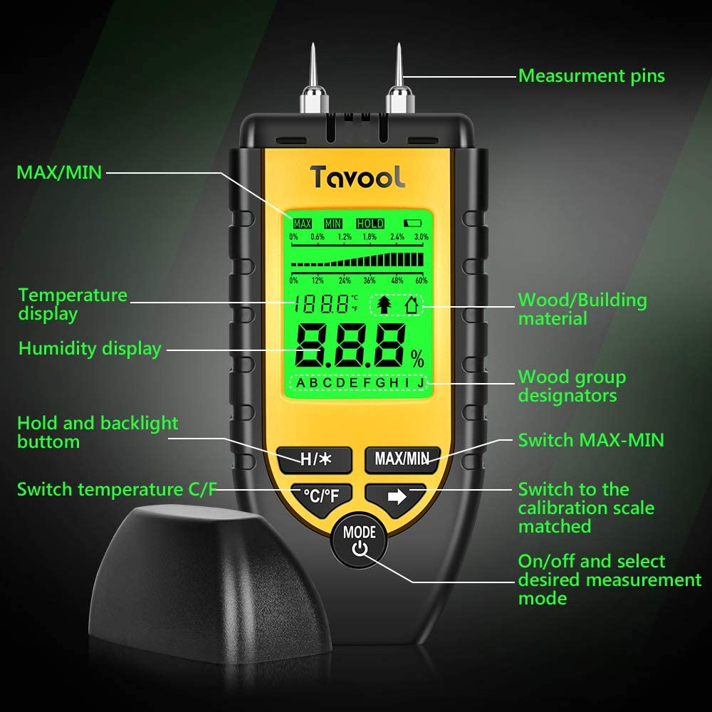 Tavool Wood Moisture Meter Digital Moisture Detector Www Tavool Com