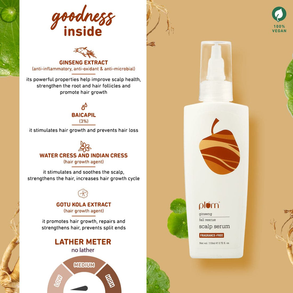 Ginseng Fall Rescue Scalp Serum Strengthens Roots And Promotes Hair