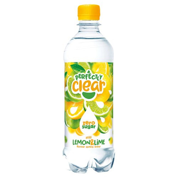 Perfectly Clear Lemon Lime Still Water 500ml Bottle Pack Of 12 Foxhomedelivery Gg