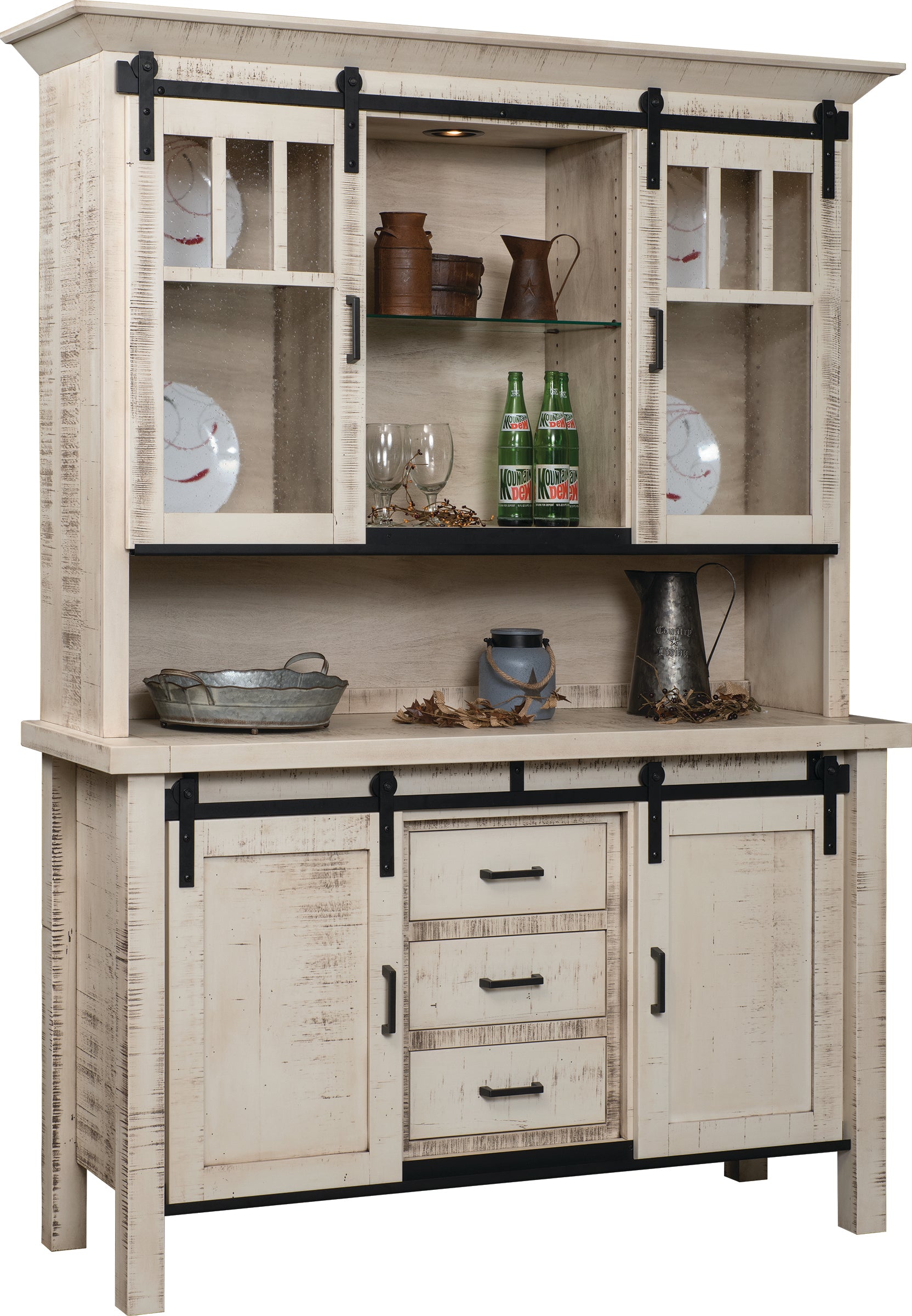 5500 Farmhouse Buffet And Hutch The New Oak Tree