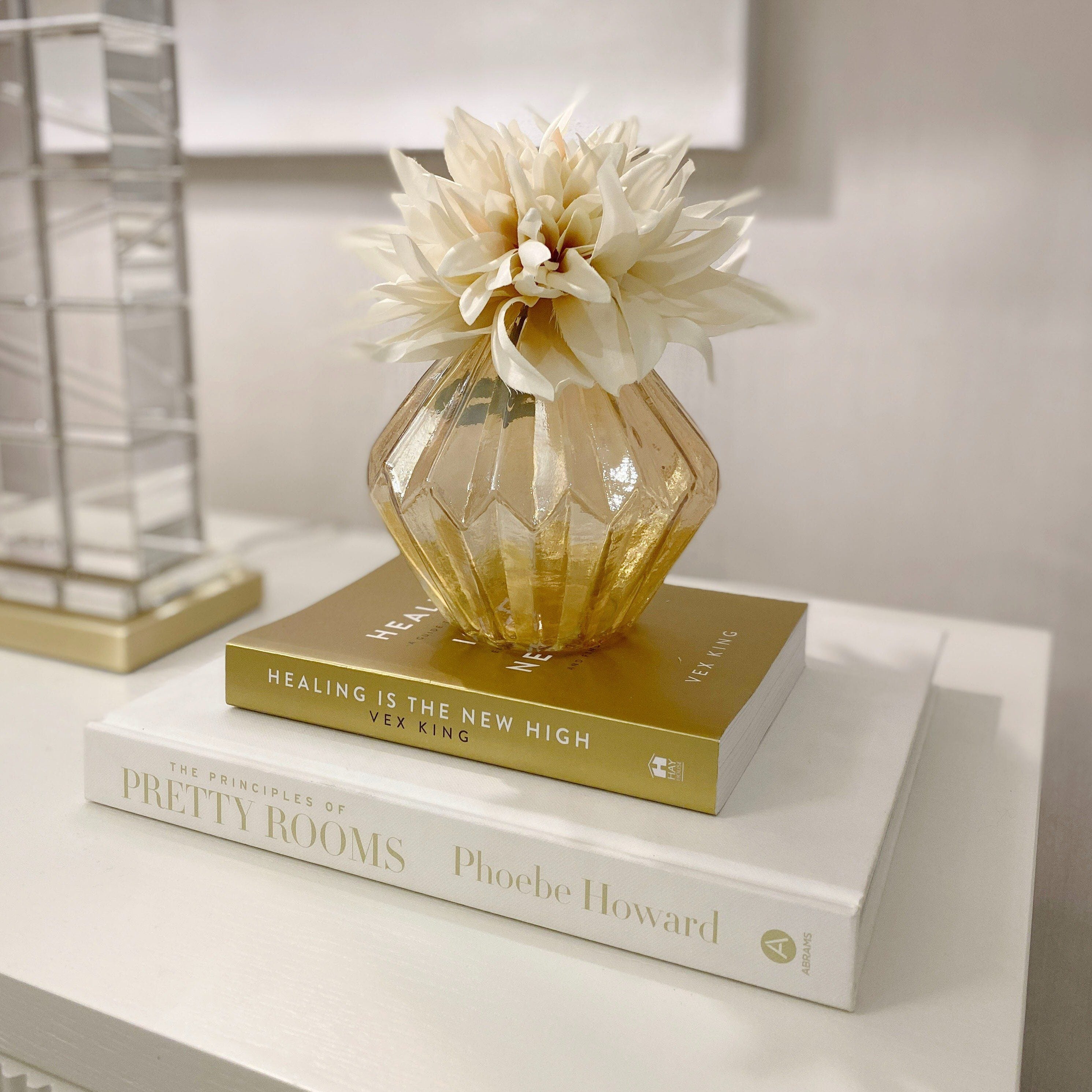 Healing Is The New High Gold White Coffee Table Book