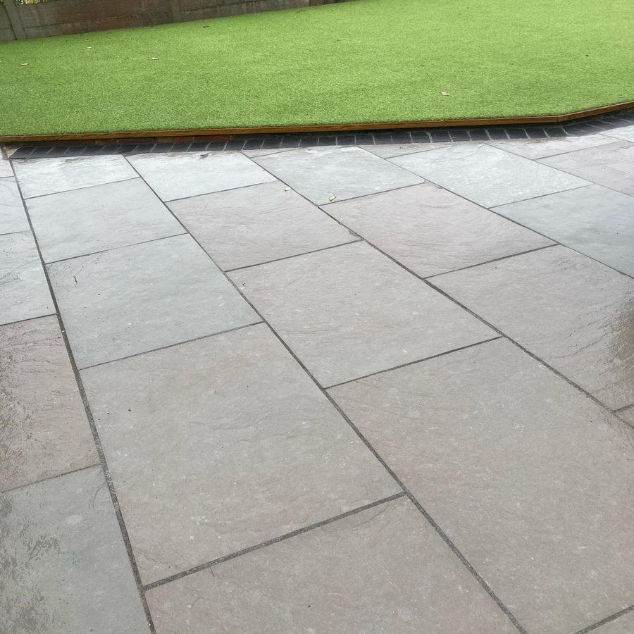 Dove Grey Limestone Paving Slabs 600 X 600 Bluesky Stone