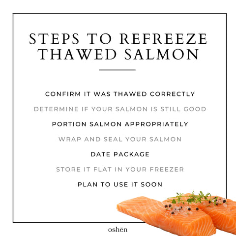 How To Refreeze Thawed Salmon Oshen Salmon