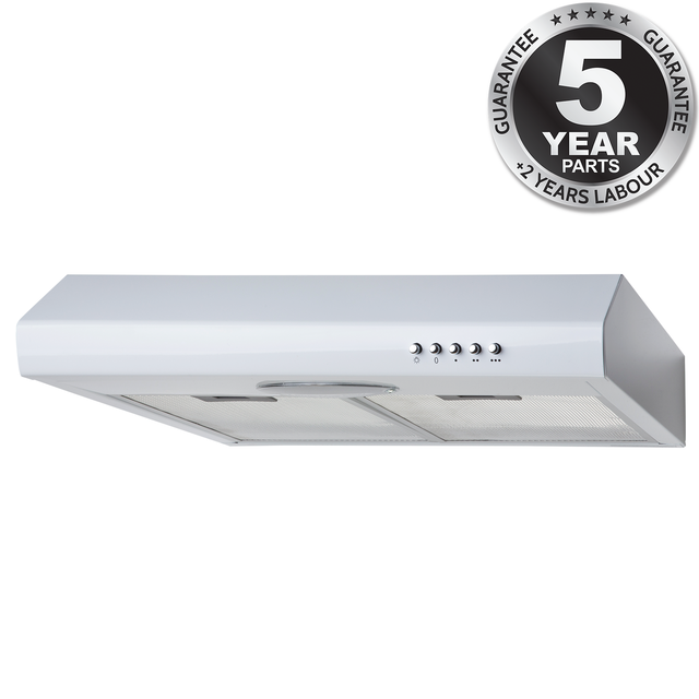 Sia Ste50wh 50cm White Slimline Visor Cooker Hood Kitchen Extractor Fa