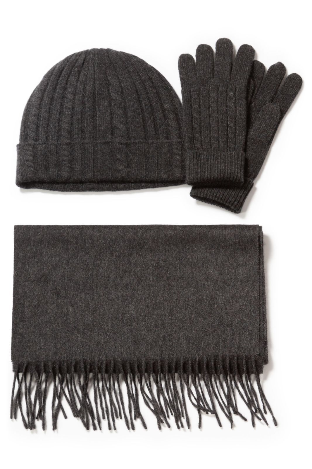Women S Premium Cashmere Hat Gloves Scarf Gift Set Fishers Finery