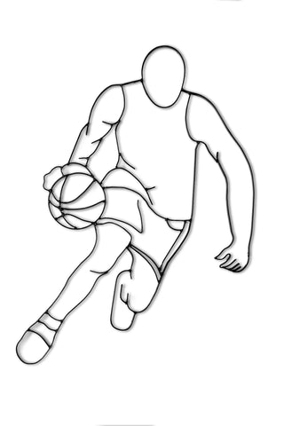 Metal Basketball Wall Decor And Basketball Player Art All Metal Art Shop