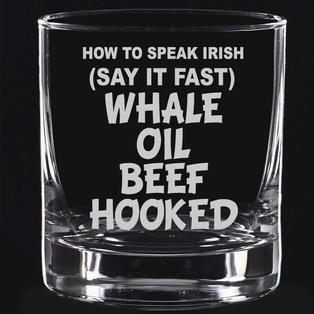 Whale Oil Beef Hooked Whiskey Glass Toasted Tales