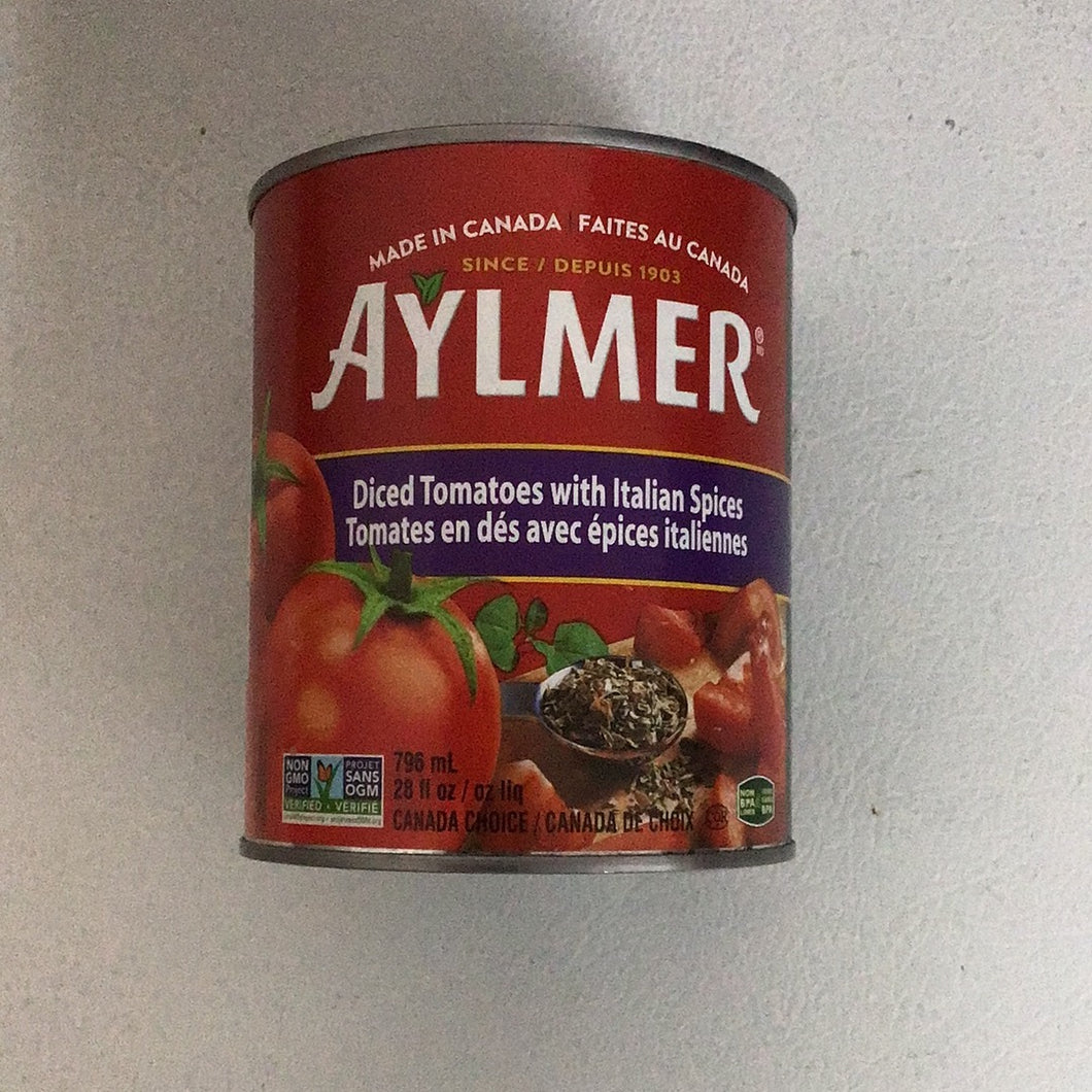 Aylmer Diced Tomatoes With Italian Spice 796ml Smarket Our Grocery